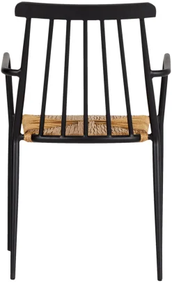 Envy Havestole|Havestol stabelbar alu/rattan sort - Sort/nature
