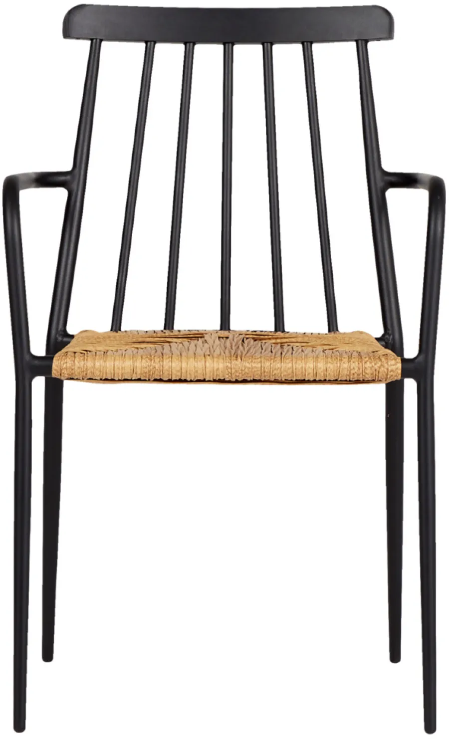 Envy Havestole|Havestol stabelbar alu/rattan sort - Sort/nature