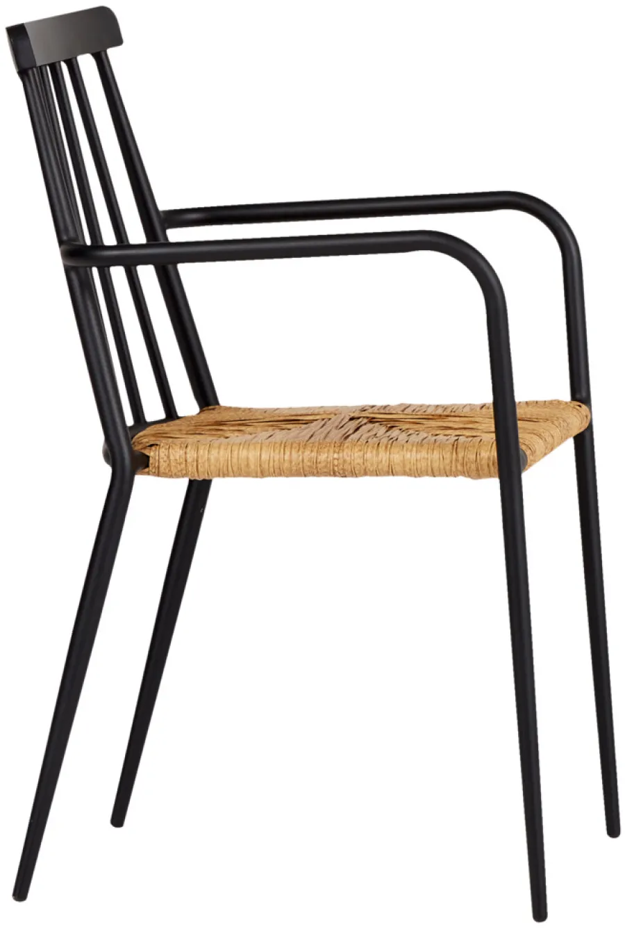 Envy Havestole|Havestol stabelbar alu/rattan sort - Sort/nature
