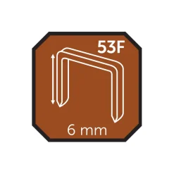 Probuilder Hæftepistoler|Hæfteklammer 6 mm nr. 53F 2000 stk. -