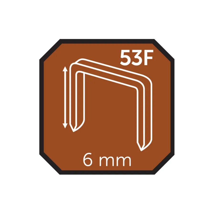 Probuilder Hæftepistoler|Hæfteklammer 6 mm nr. 53F 2000 stk. -
