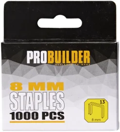 Probuilder Hæftepistoler|Hæfteklammer 8 mm nr. 13 1000 stk. -