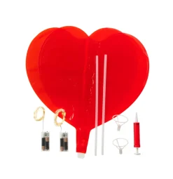 Pynt & Festudstyr|Hjerteballon 40 Micro-LED 2-pk.