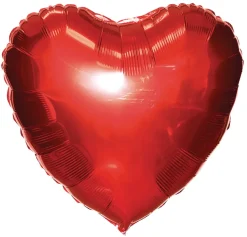 Pynt & Festudstyr|Hjerte folieballon 1 stk. B38 x H38 cm