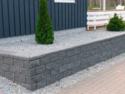 Betongruppen RBR Læ- & Støttemure|Hjørnesten Lock-Block og Lock-Block XL grå