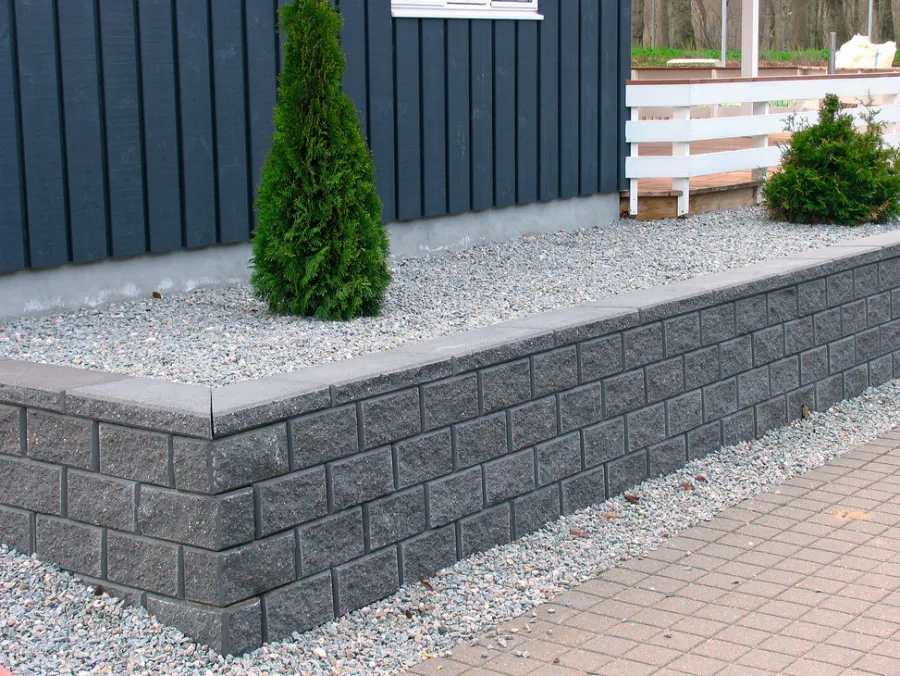 Betongruppen RBR Læ- & Støttemure|Hjørnesten Lock-Block og Lock-Block XL grå