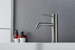 Håndvaskarmatur|Håndvaskarmatur Slim vinkel gunmetal