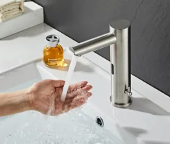REN Håndvaskarmatur|Håndvaskarmatur Zen m/sensor - Rustfrit stål