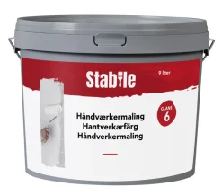 Stabile® Vægmaling|Håndværkermaling 6 9 liter - Hvid