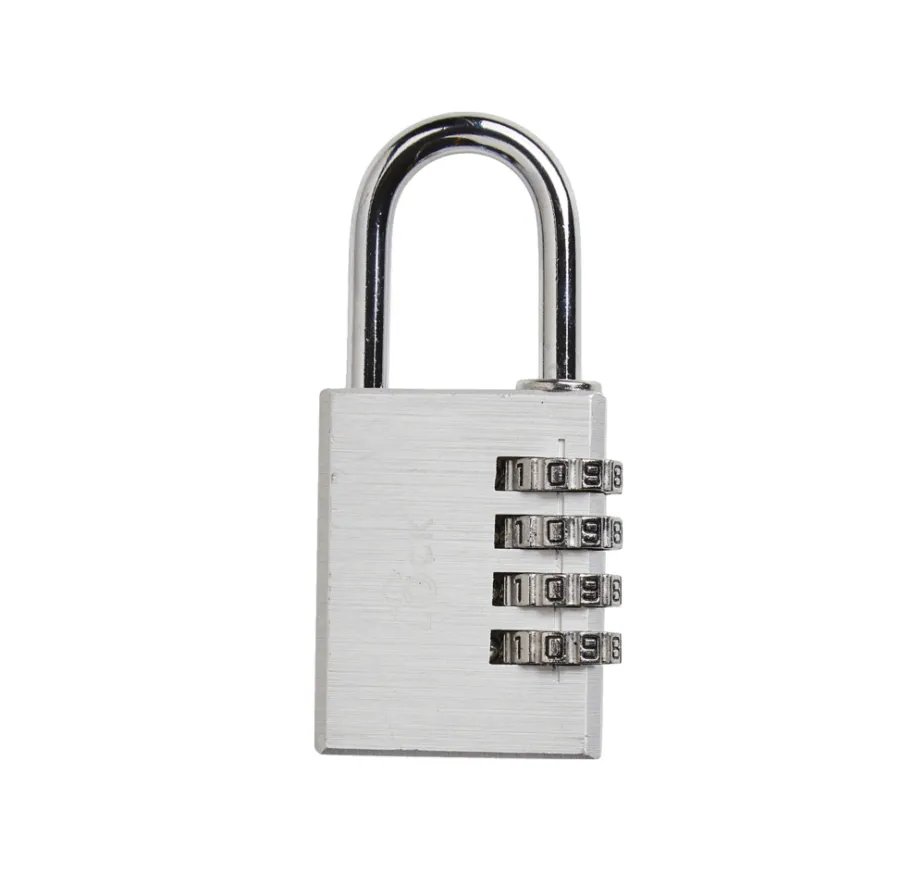 The lock Hængelåse|Hængelås m/kode 40 mm aluminium Sølv