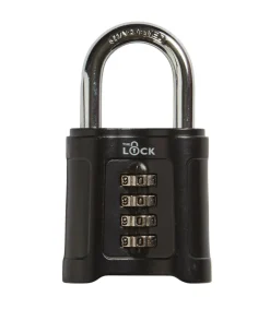 The lock Hængelåse|Hængelås m/kode 50 mm Sort