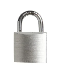 The lock Hængelåse|Hængelås m/to nøgler 30 mm aluminium Sølv