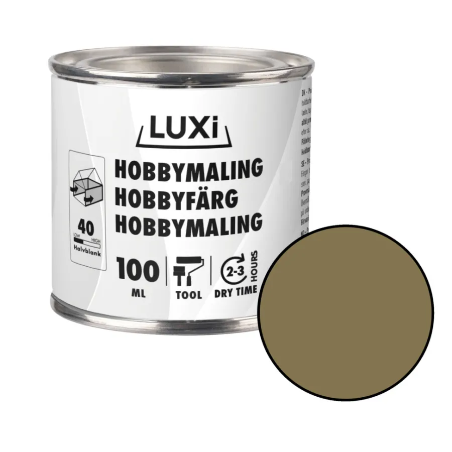 LUXI® Hobbymaling|Hobbymaling 100 ml - Guld