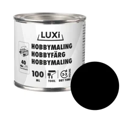 LUXI® Hobbymaling|Hobbymaling 100 ml - Sort