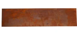 HORTUS Bedafgrænsning & Minihegn|bedkant corten med bukket kant 24 x 100 cm
