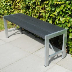 HORTUS Havebænke|bænk H-model nonwood 180 cm antracitgrå