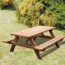 HORTUS Bord/Bænkesæt|bord-/bænkesæt Thermo fyrre 177 x 158 cm Træ