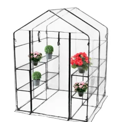 HORTUS Drivhuse Og Vægdrivhuse|drivhus m/plastovertræk 195 x 143 x 143 cm