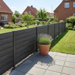 HORTUS Komposithegn|komposithegn startsæt H117 x B168 cm Antracitgrå