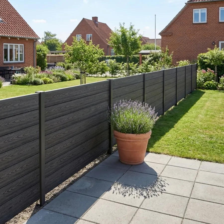 HORTUS Komposithegn|komposithegn startsæt H117 x B168 cm Antracitgrå