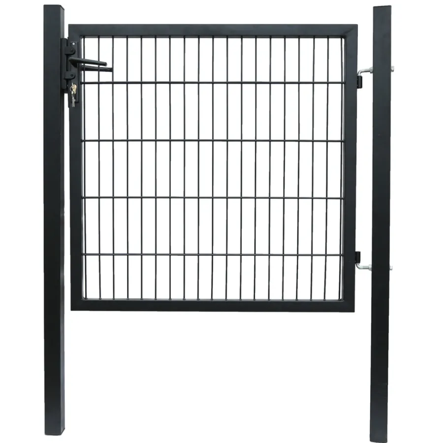 HORTUS Panelhegn|Havelåger|låge t/panelhegn sort 100 x 100 cm - webshop sort pulverlakering