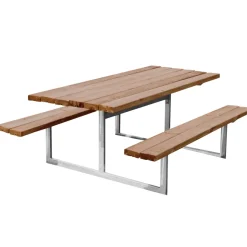 HORTUS Bord/Bænkesæt|NANNA Thermo bord-/bænkesæt 175 x 140 cm Træ