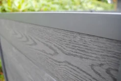 HORTUS Komposithegn|Øvrige Havemøbler|skraldeskjul komposit antracit 121 x 258 x 95 cm Antracitgrå