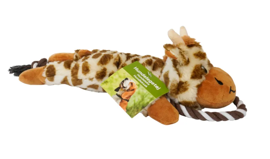 PetZone Hunde- Og Katteartikler|Hundelegetøj giraf med lyd 42 cm -
