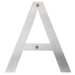 Husnumre & -Bogstaver|Husbogstav A rustfrit stål 25 cm