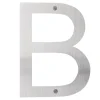 Husnumre & -Bogstaver|Husbogstav B rustfrit stål 25 cm