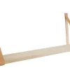 Royal Hylder|Hylde i massiv eg 20 x 80 cm med læderstropper
