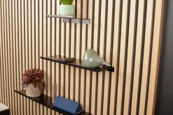 HOME it Hylder|Akustikpaneler & Tilbehør|Hylde til akustikpanel 40 cm sort Mat sort