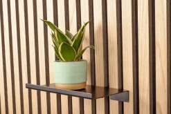 HOME it Hylder|Akustikpaneler & Tilbehør|Hylde til akustikpanel 20 cm sort Mat sort