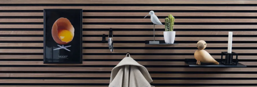FibroTech Akustikpaneler & Tilbehør|Hylde til akustikpanel 35,5 x 11 cm - Køb i butik Sort