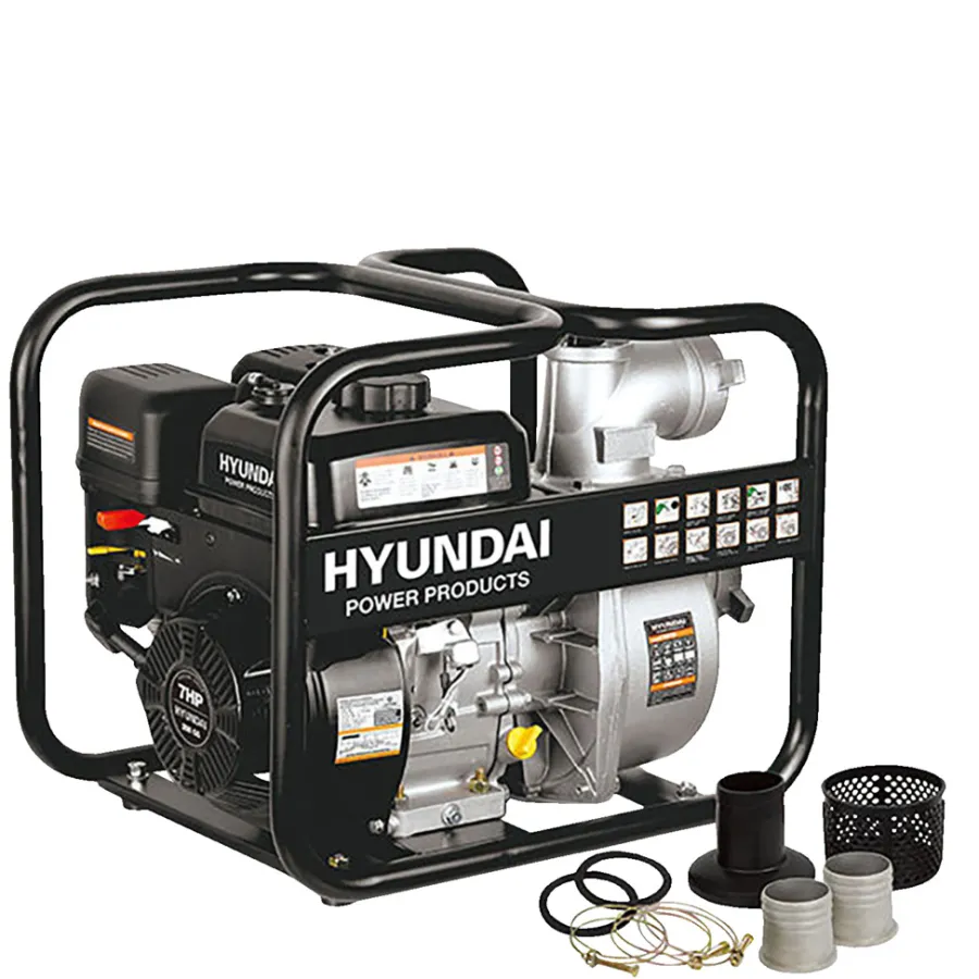 Hyundai Pumper & Tryksprøjter|vandpumpe benzin 7 hk 60.000 liter/time