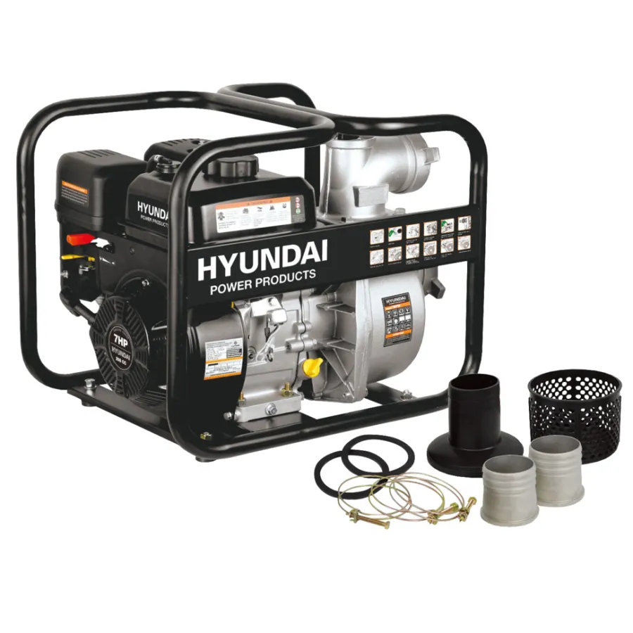 Hyundai Pumper & Tryksprøjter|vandpumpe benzin 7 hk 60.000 liter/time