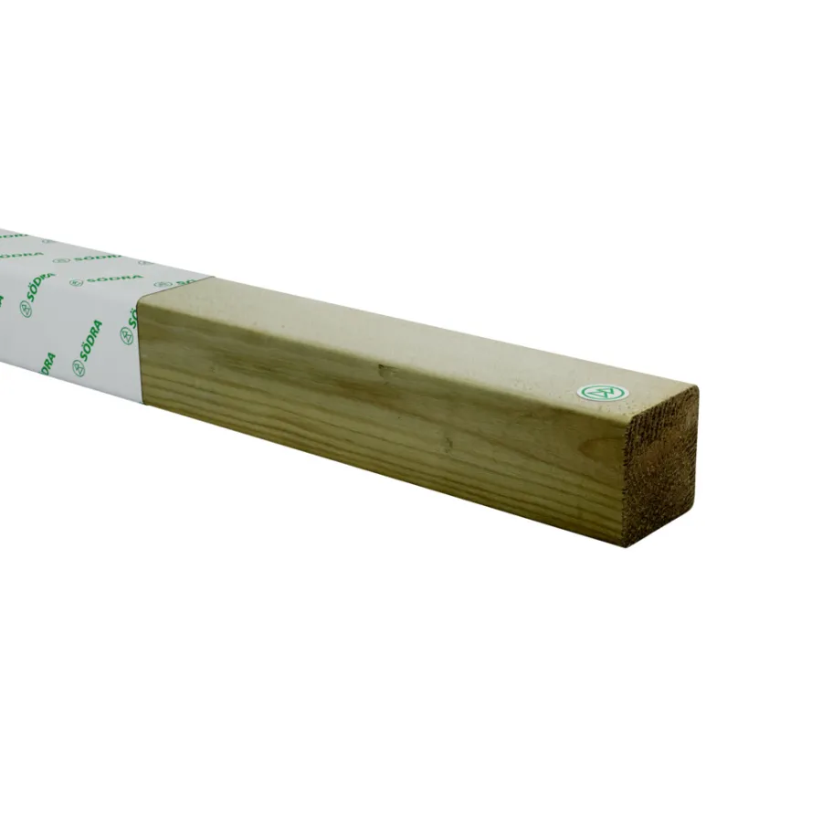 Imprægneret Træ|Imprægneret reglar 45 x 45 x 3000 mm