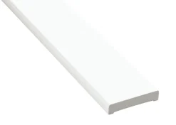 Hornbaek Lister|Indfatning glat plast hvid - 14 x 65 x 2200 mm