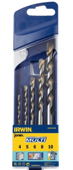 Irwin Bor & Bits|Cordless Multi borsæt 5 dele