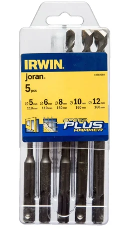 Irwin Bor & Bits|Speedhammer Plus hammerbor 5 dele