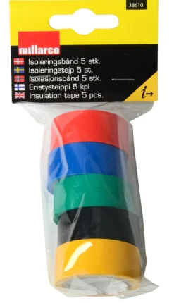 WORK it by millarco Tape|Isoleringsbånd 5 stk.