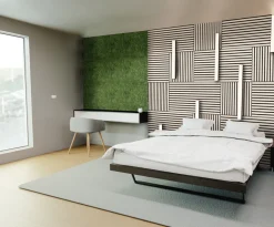 Jangal Grønne Vægpaneler|Akustikpaneler & Tilbehør|Modular Wall mospanel 52 x 52 cm - Dark Green Dark Green Moss
