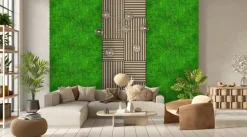 Jangal Grønne Vægpaneler|Akustikpaneler & Tilbehør|Modular Wall mospanel 52 x 52 cm - Rich Green Rich Green Moss