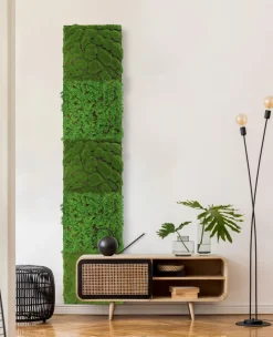 Jangal Akustikpaneler & Tilbehør|Grønne Vægpaneler|Modular Wall mospanel 52 x 52 cm - Dark Green Bulk