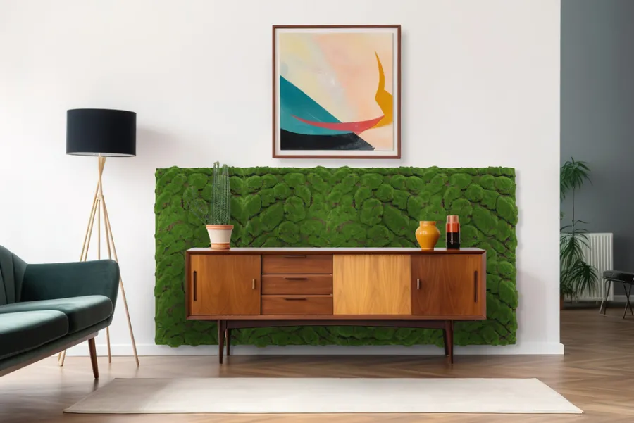 Jangal Akustikpaneler & Tilbehør|Grønne Vægpaneler|Modular Wall mospanel 52 x 52 cm - Dark Green Bulk