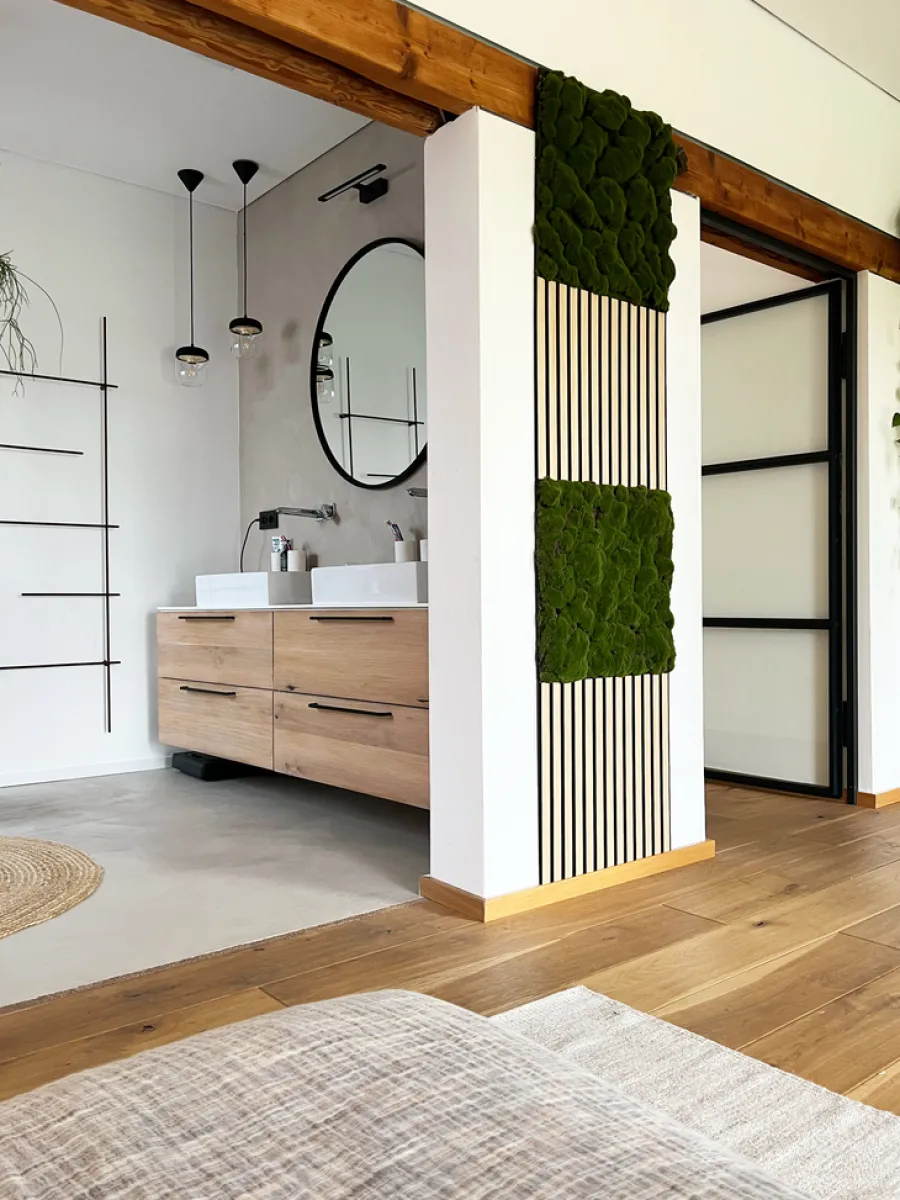 Jangal Akustikpaneler & Tilbehør|Grønne Vægpaneler|Modular Wall mospanel 52 x 52 cm - Dark Green Bulk