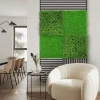 Jangal Grønne Vægpaneler|Akustikpaneler & Tilbehør|Modular Wall plantepanel 52 x 52 cm - Thuja