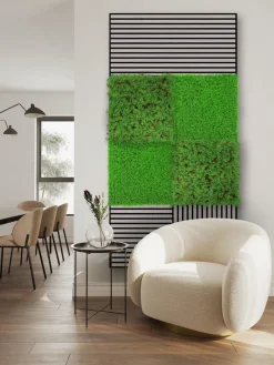 Jangal Grønne Vægpaneler|Akustikpaneler & Tilbehør|Modular Wall plantepanel 52 x 52 cm - Thuja