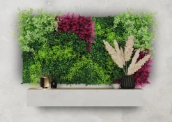 Jangal Grønne Vægpaneler|Akustikpaneler & Tilbehør|Modular Wall plantepanel 52 x 52 cm - Pink Mix
