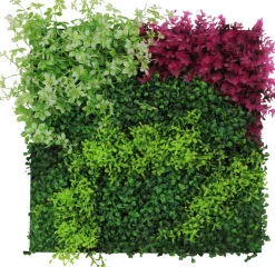 Jangal Grønne Vægpaneler|Akustikpaneler & Tilbehør|Modular Wall plantepanel 52 x 52 cm - Pink Mix